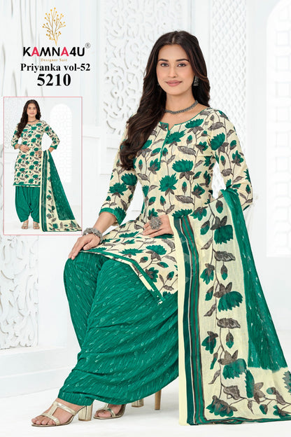 Priyanka Vol 52 Kamna4U Readymade Cotton Patiyala Suits Supplier Ahmedabad
