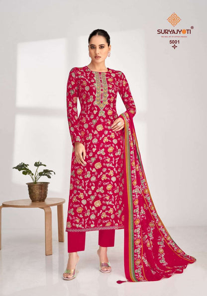 Priyanka Vol 5 Suryajyoti Modal Pant Style Suits Manufacturer Ahmedabad