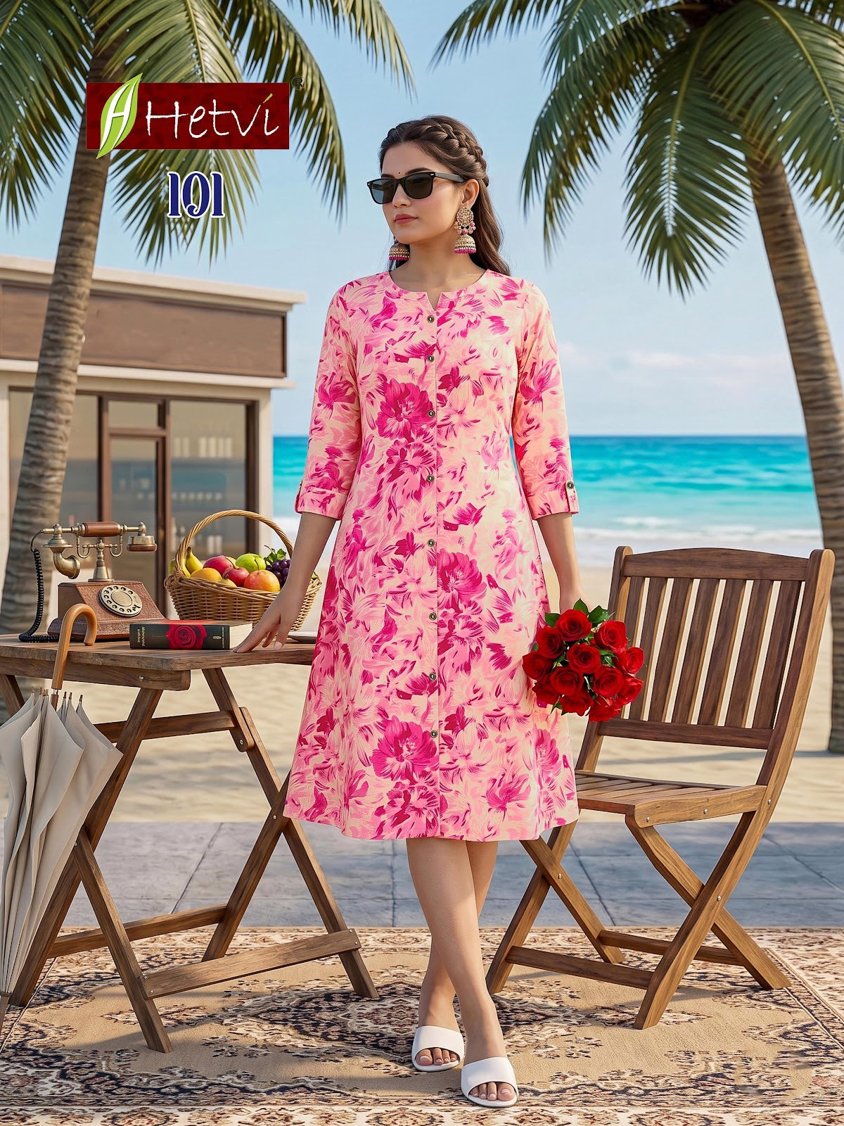 Priyanshi Hetvi Cotton A-Line Kurti Wholesaler India