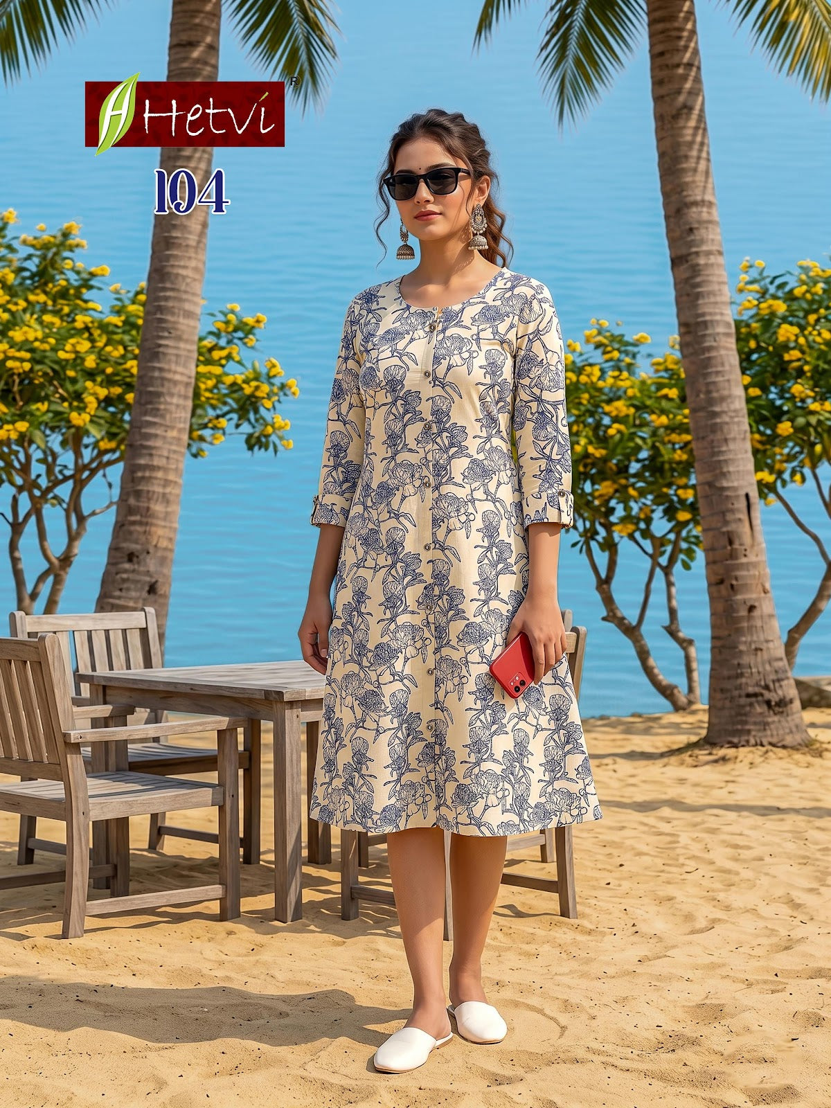Priyanshi Hetvi Cotton A-Line Kurti Wholesaler India