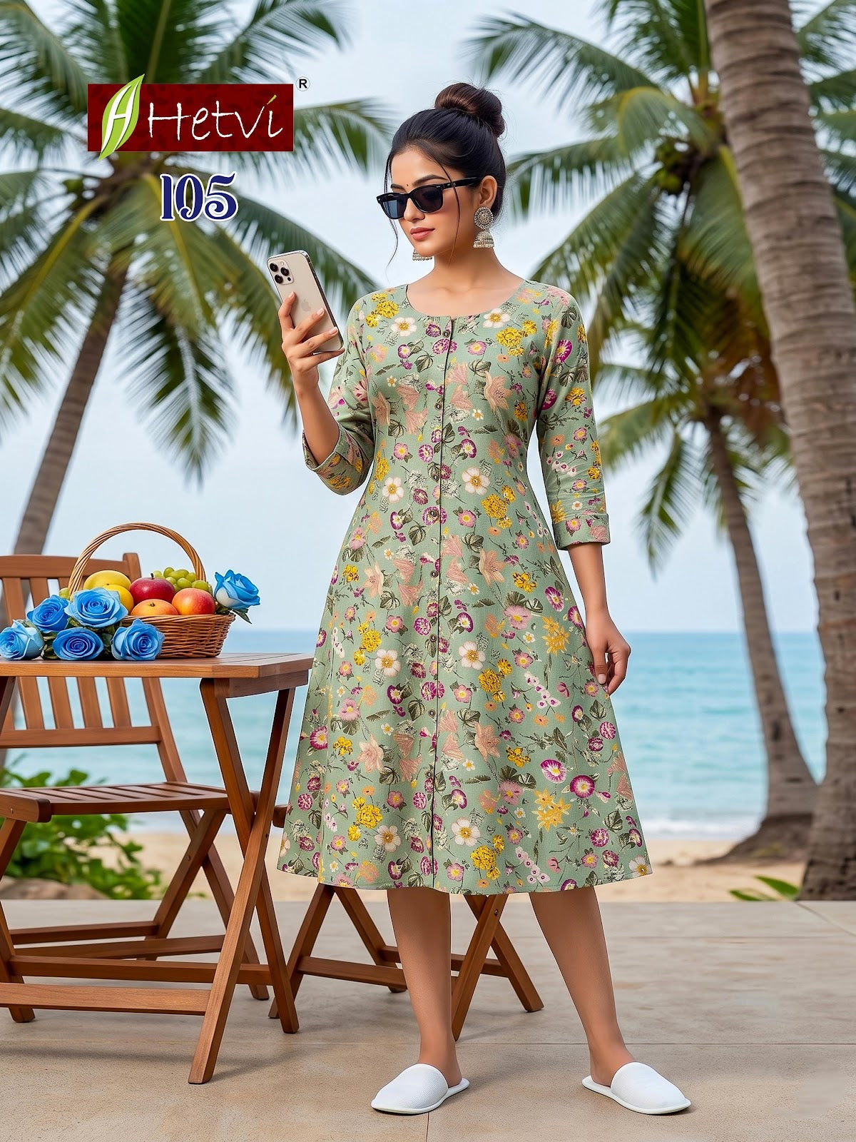 Priyanshi Hetvi Cotton A-Line Kurti Wholesaler India