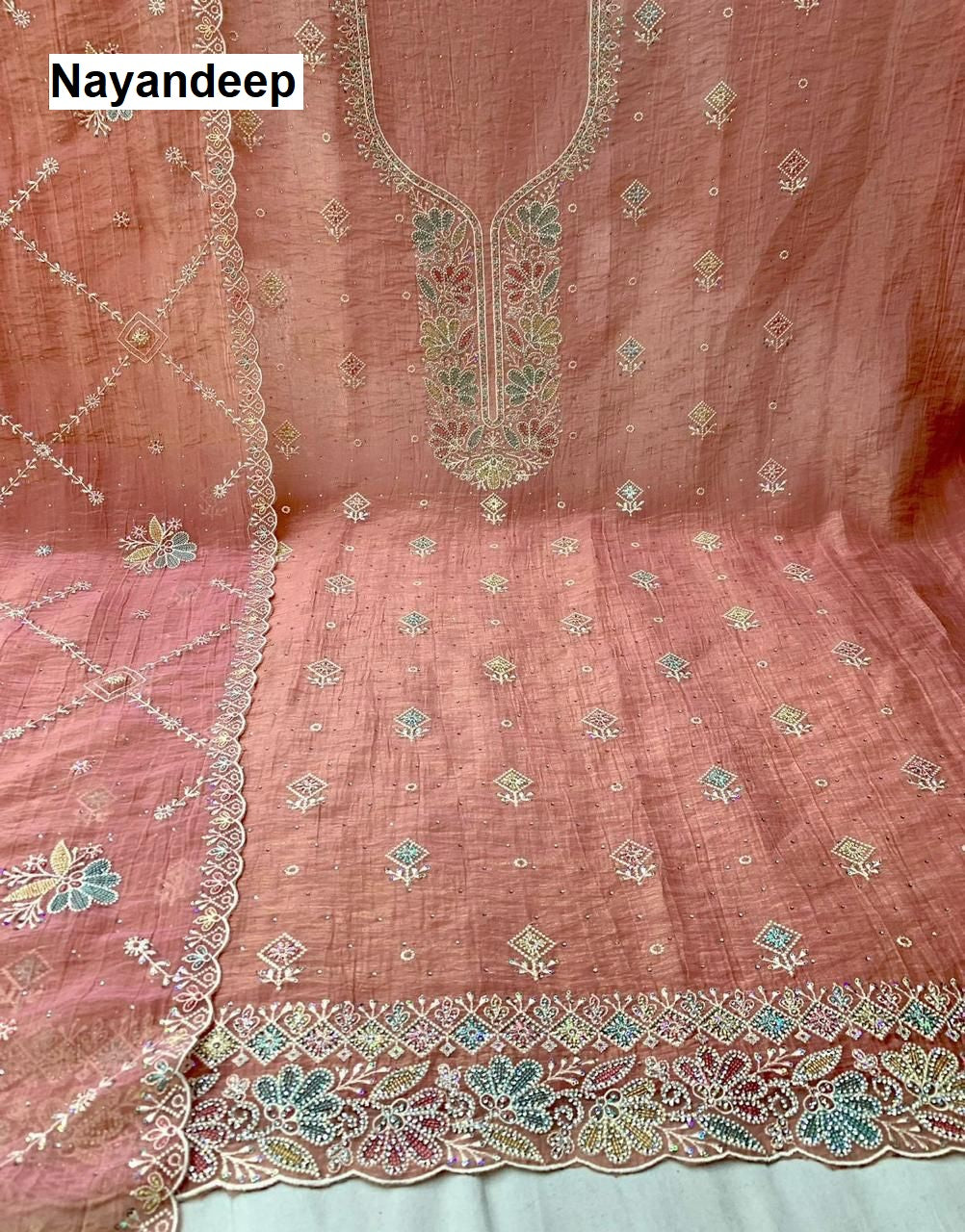 Priyanshi Nayandeep Dola Silk Salwar Suits Exporter