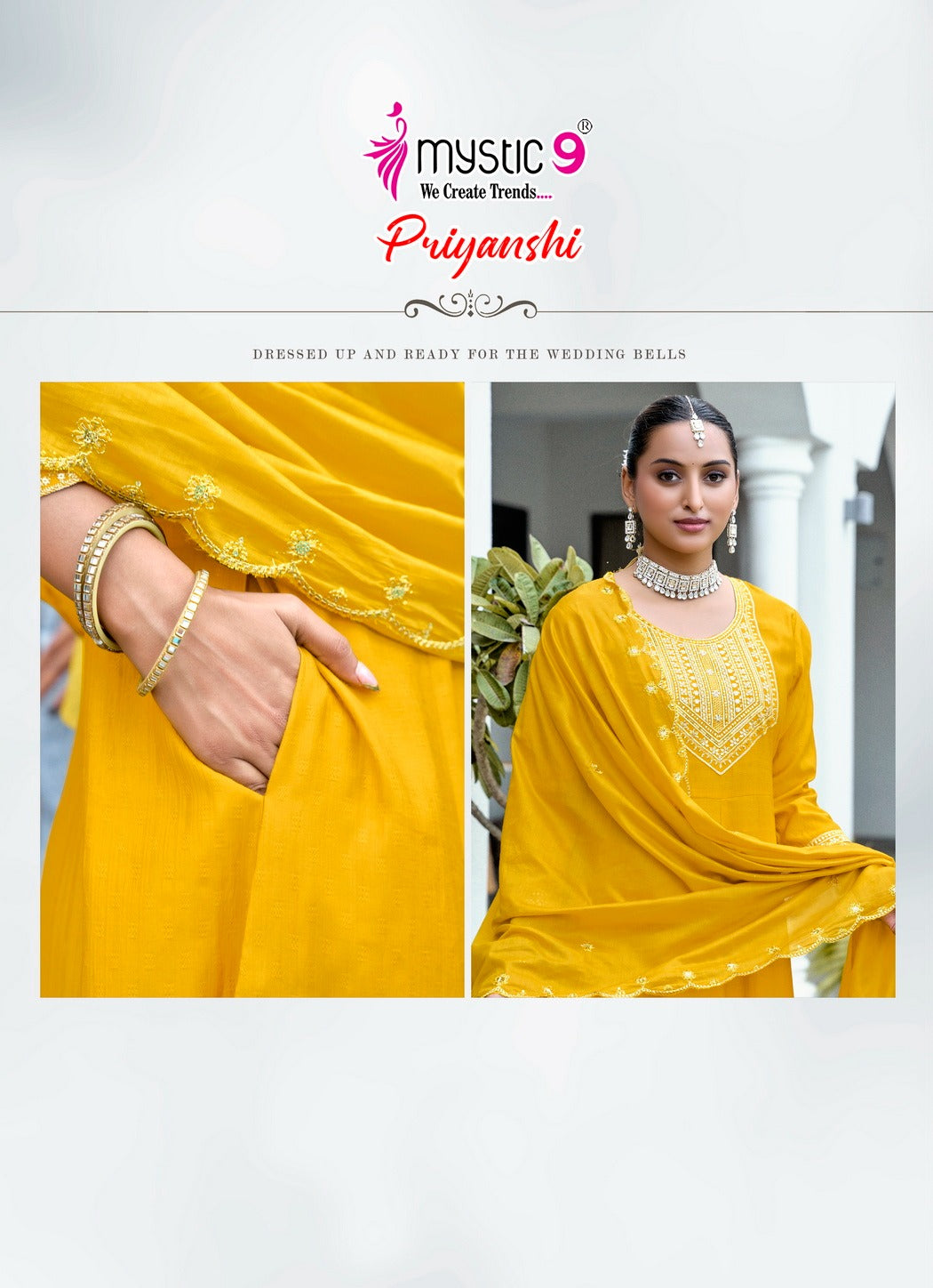 Priyanshi Vol 1 Mystic 9 Vertican Readymade Anarkali Suits Wholesaler Gujarat