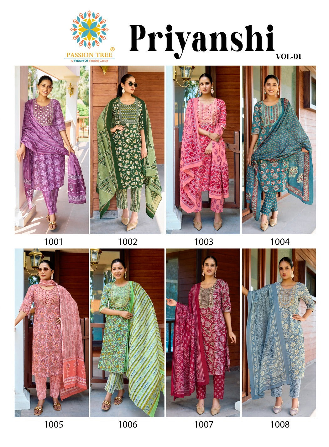 Priyanshi Vol 1 Passion Tree Readymade Cotton Pant Suits Wholesale