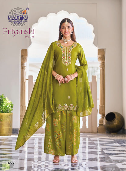 D 3596 Deepsy Tissue Silk Pakistani Readymade Suits Supplier India