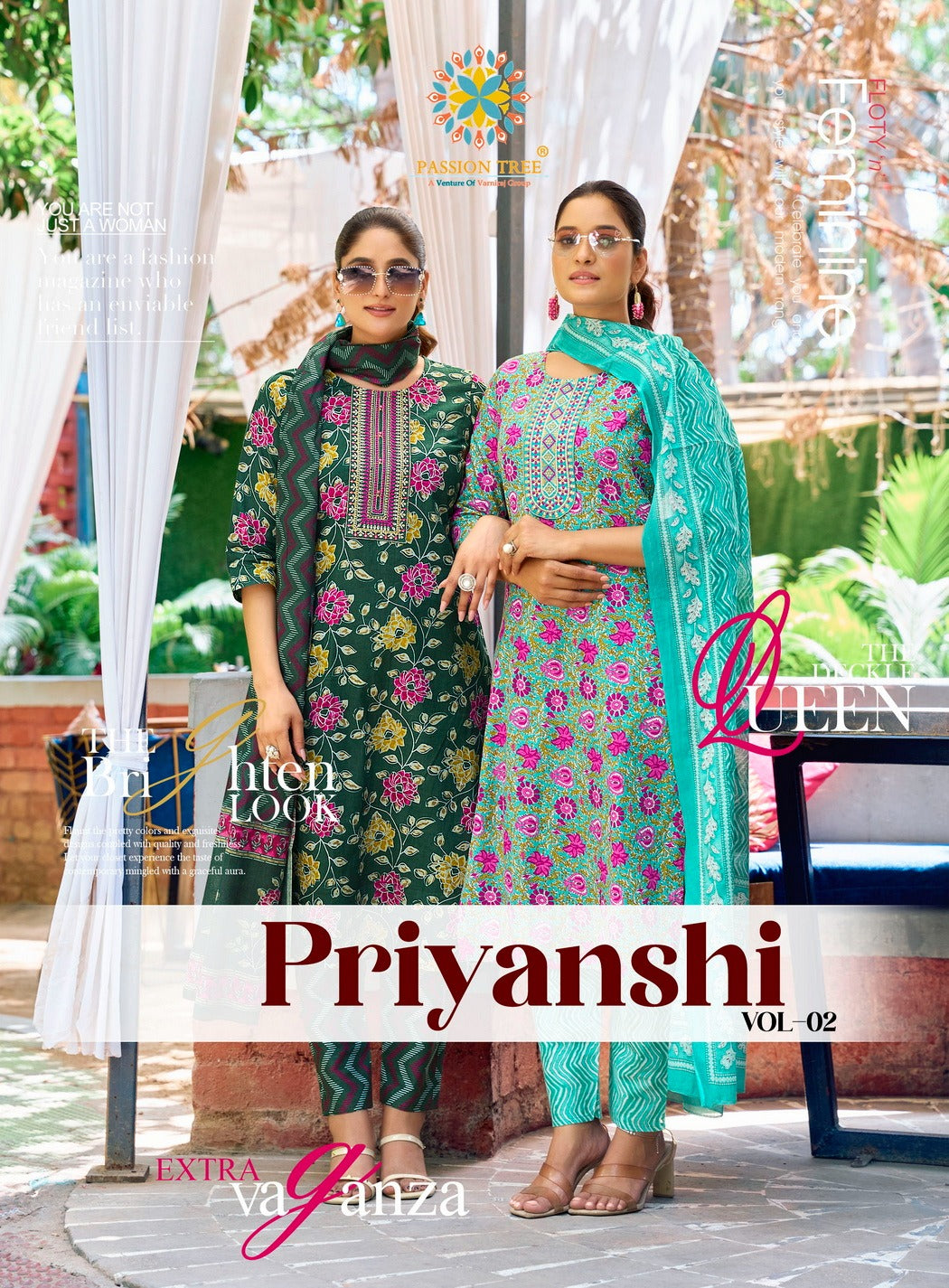 Priyanshi Vol 2 Passion Tree Cotton Readymade Pant Style Suits Wholesale Price