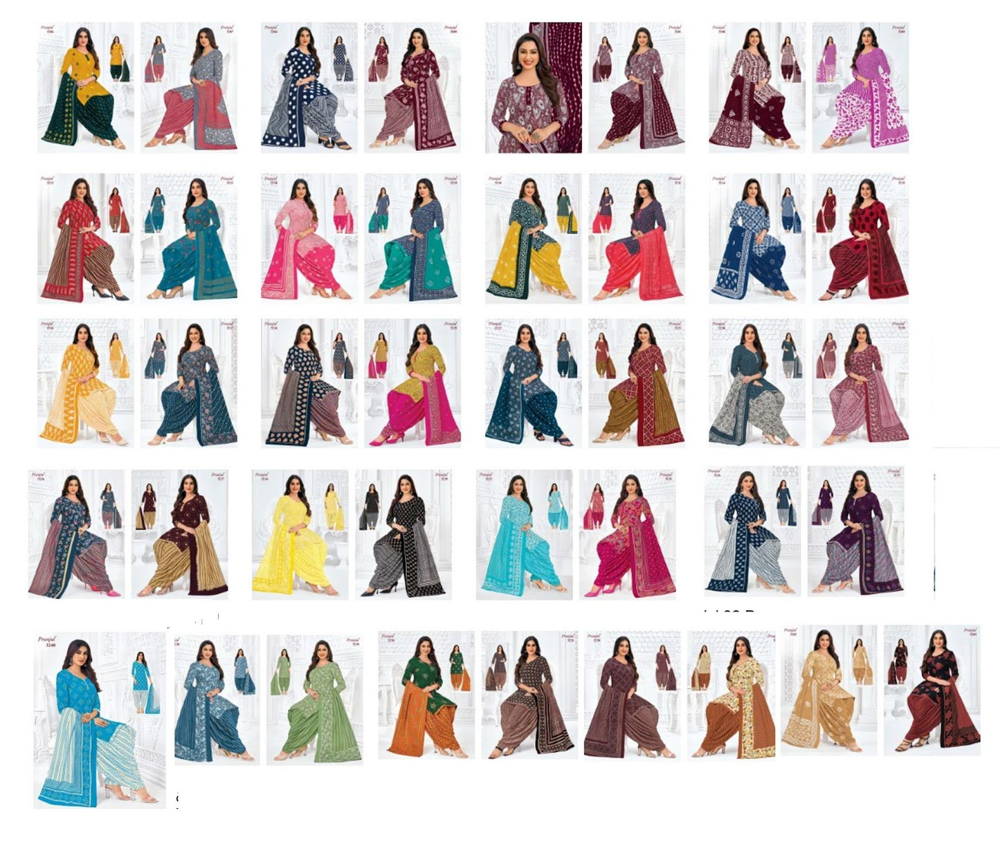 Priyanshi Vol 32 Plus Size Pranjul Cotton Readymade Cotton Patiyala Suits Wholesaler India