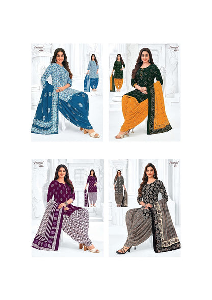 Priyanshi Vol 33 Pranjul Cotton Dress Material Supplier India