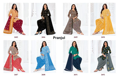 Priyanshi Vol 36 Pranjul Readymade Cotton Patiyala Suits Exporter Ahmedabad