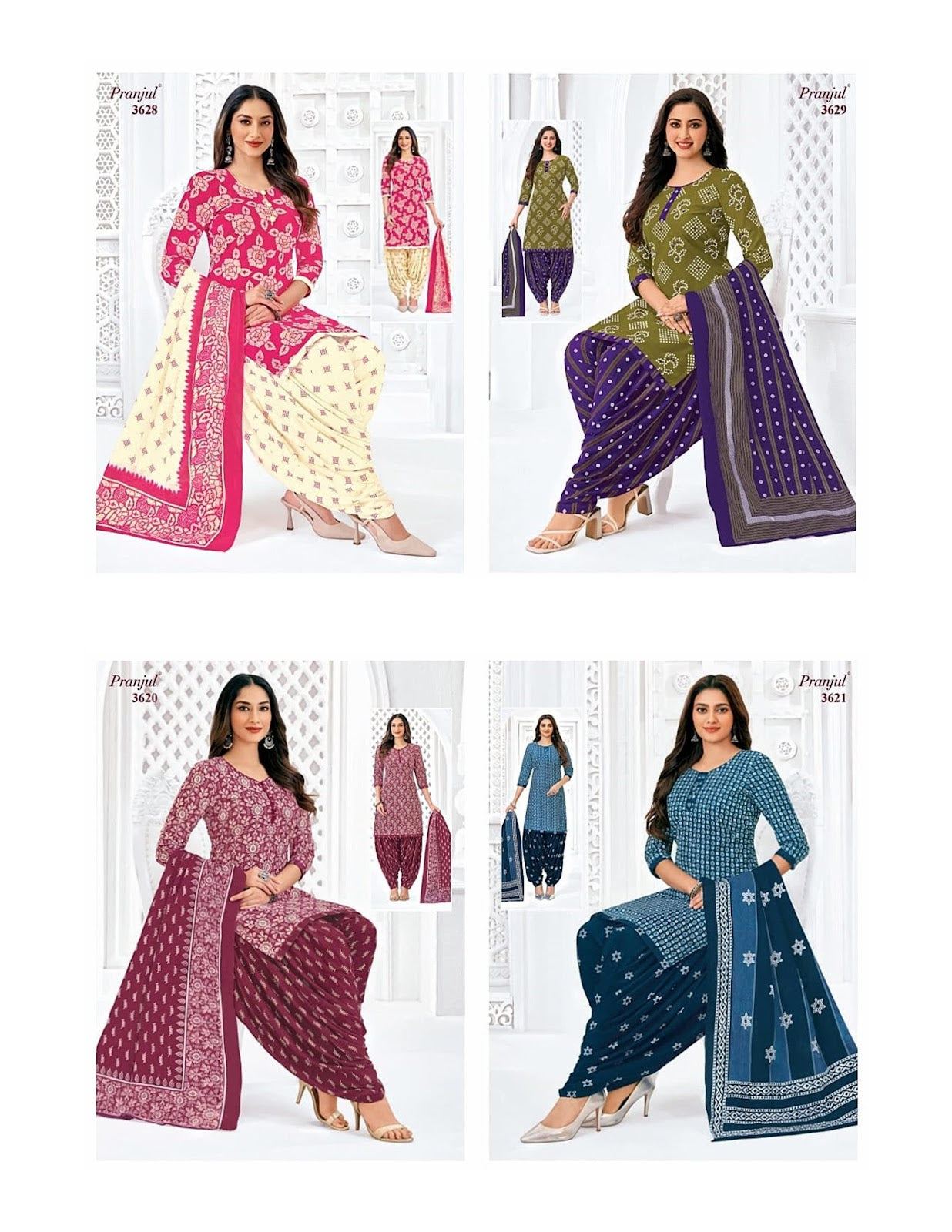 Priyanshi Vol 36 Pranjul Readymade Cotton Patiyala Suits Exporter Ahmedabad