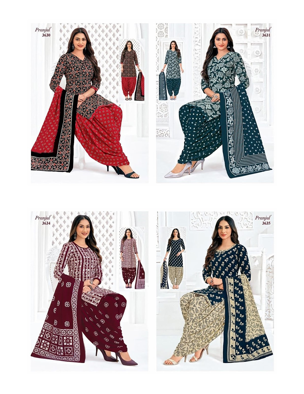 Priyanshi Vol 36 Pranjul Readymade Cotton Patiyala Suits Exporter Ahmedabad