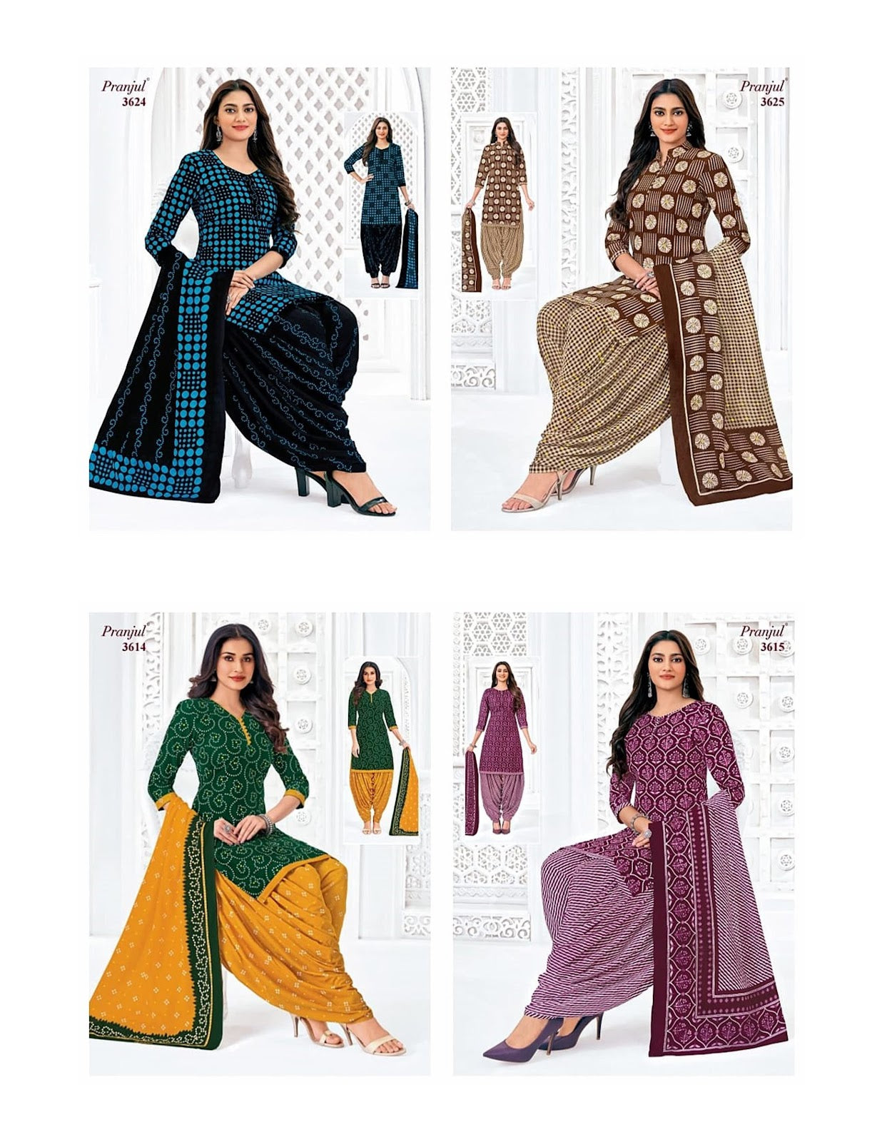Priyanshi Vol 36 Pranjul Readymade Cotton Patiyala Suits Exporter Ahmedabad