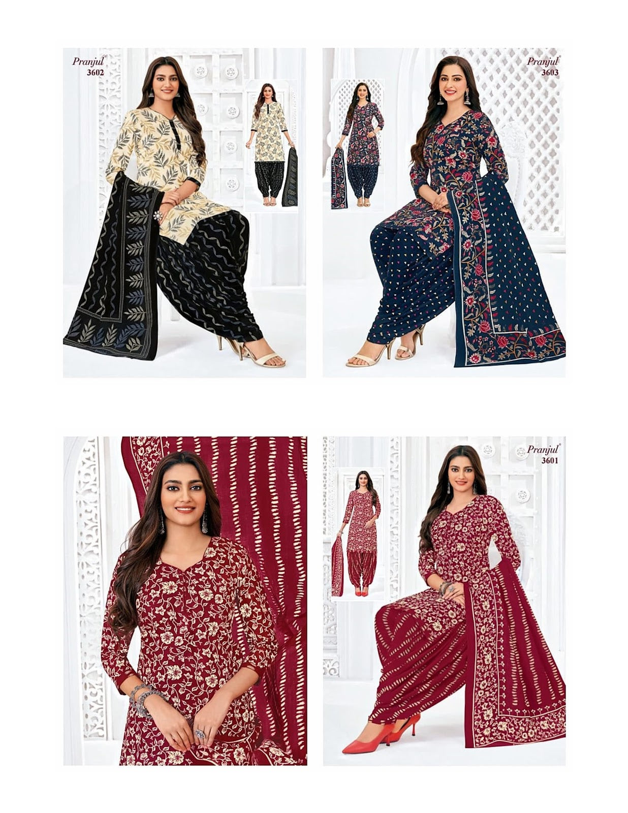 Priyanshi Vol 36 Pranjul Readymade Cotton Patiyala Suits Exporter Ahmedabad