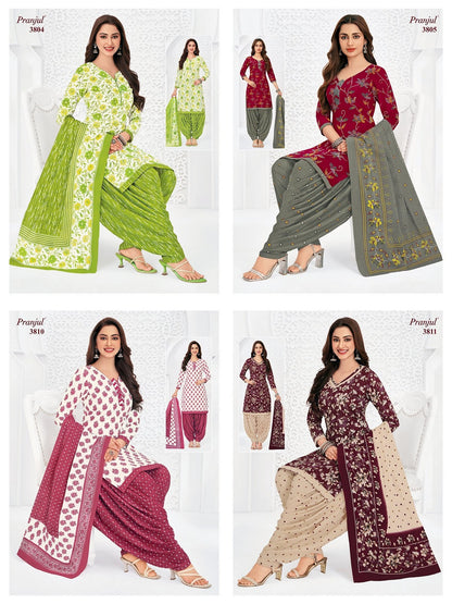 Priyanshi Vol 38 Pranjul Readymade Cotton Patiyala Suits Supplier India