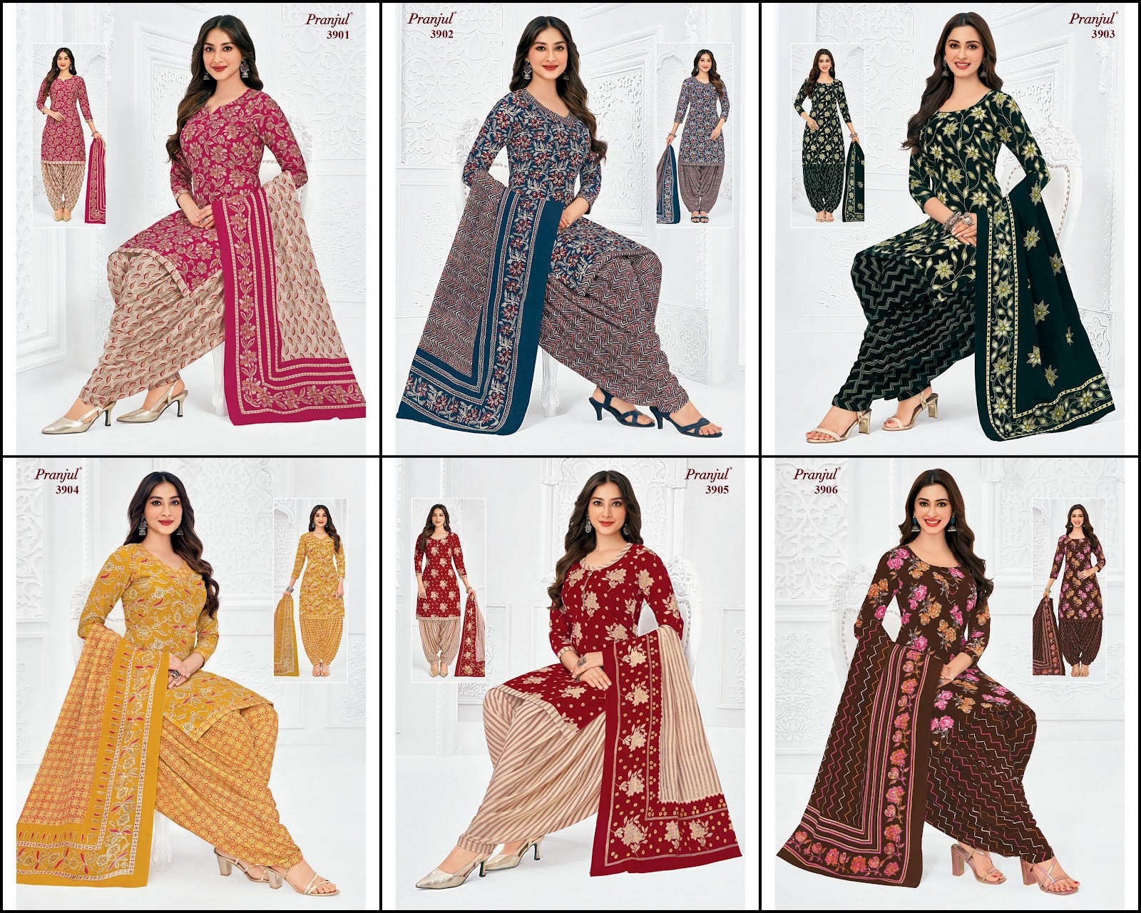 Priyanshi Vol 39 Pranjul Cotton Dress Material Exporter