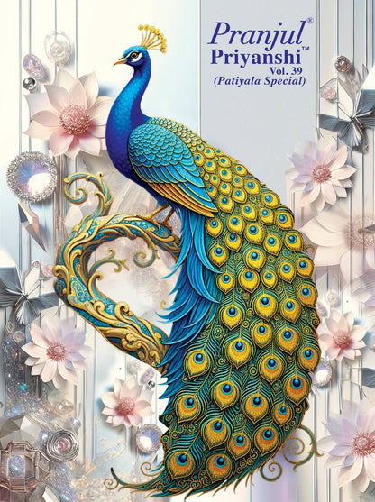 Priyanshi Vol 39 Pranjul Readymade Cotton Patiyala Suits Wholesaler India