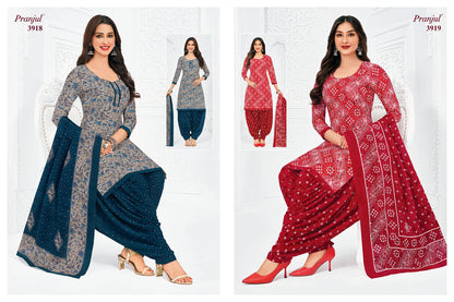 Priyanshi Vol 39 Pranjul Readymade Cotton Patiyala Suits Wholesaler India