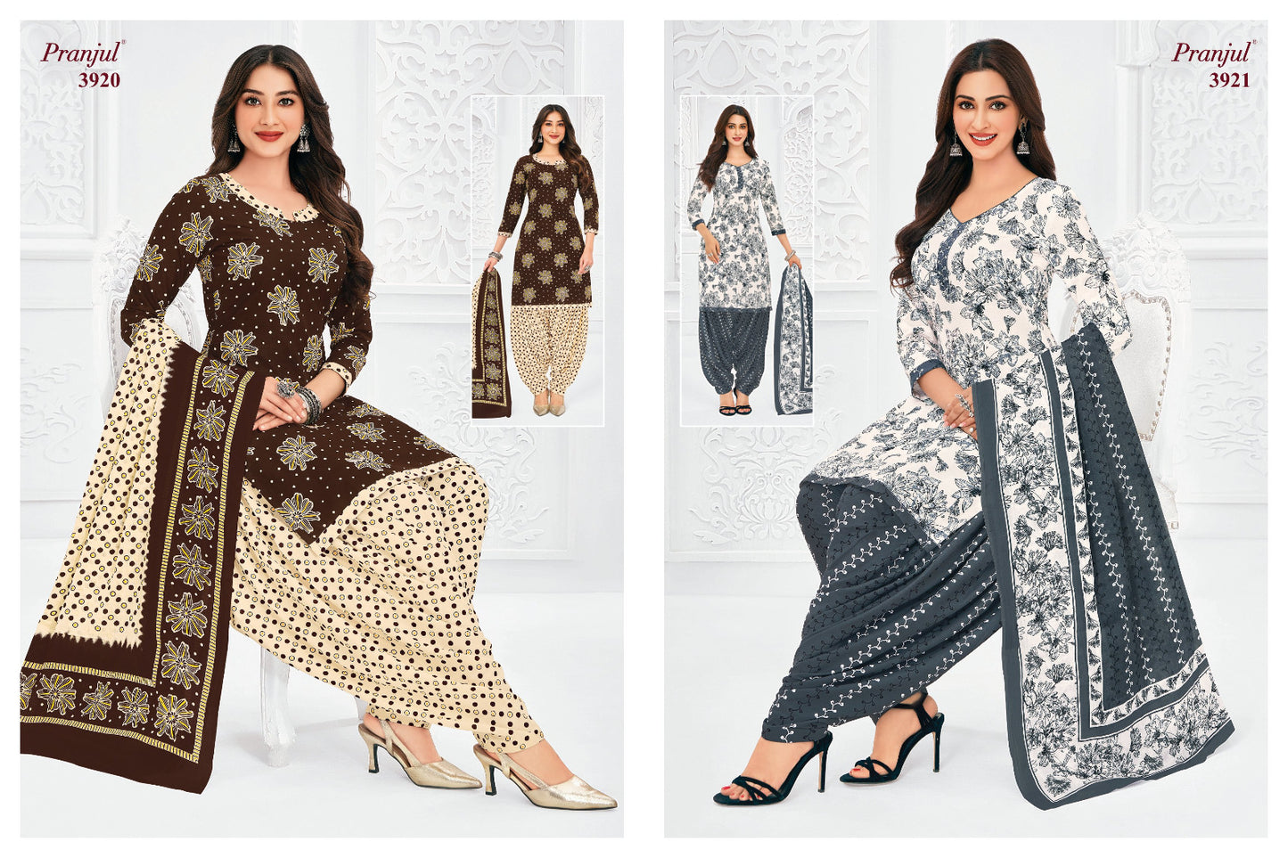 Priyanshi Vol 39 Pranjul Readymade Cotton Patiyala Suits Wholesaler India