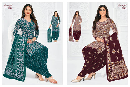 Priyanshi Vol 39 Pranjul Readymade Cotton Patiyala Suits Wholesaler India