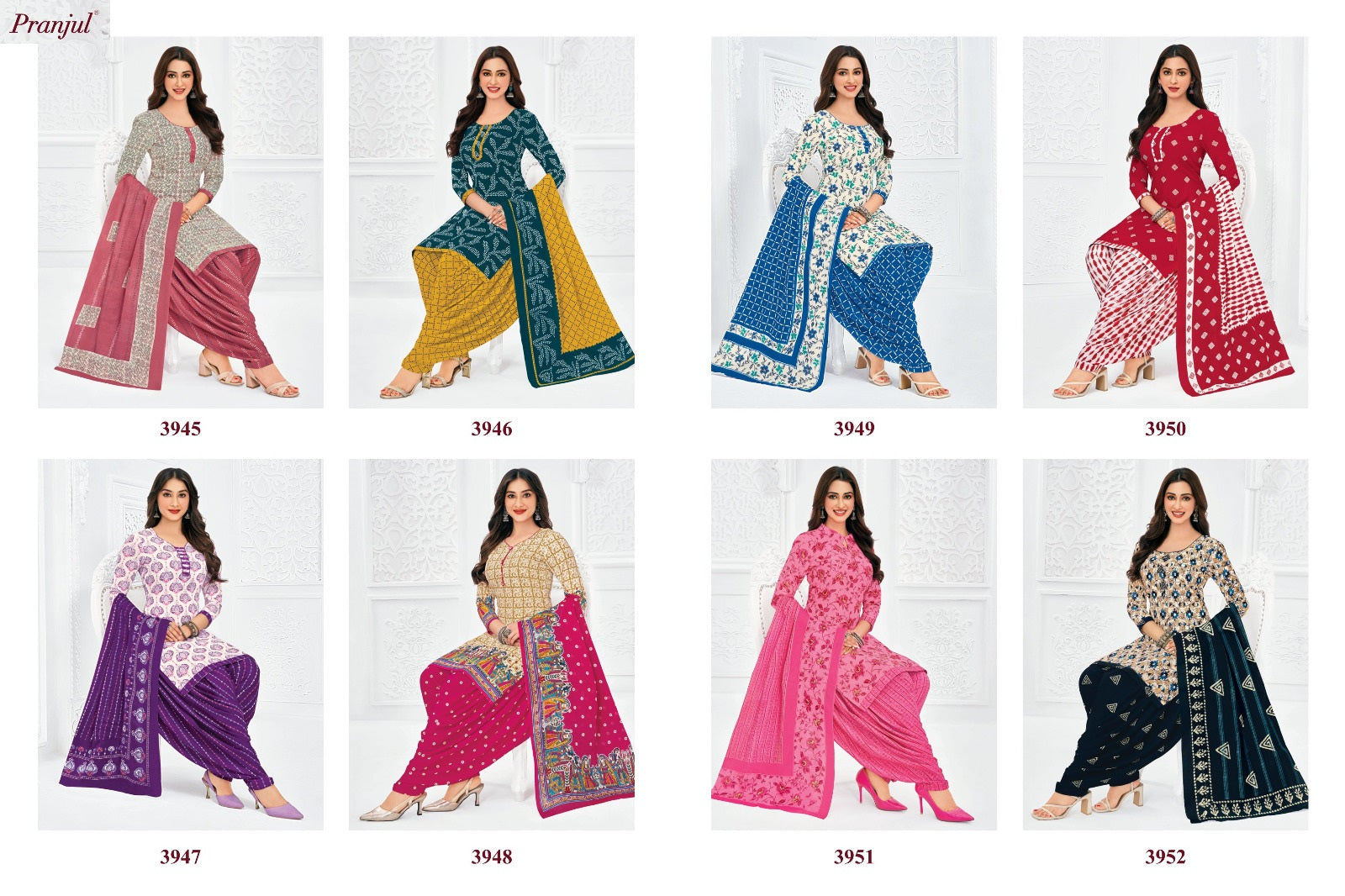 Priyanshi Vol 39 Pranjul Readymade Cotton Patiyala Suits Wholesaler India