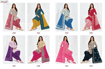 Priyanshi Vol 39 Pranjul Readymade Cotton Patiyala Suits Wholesaler India