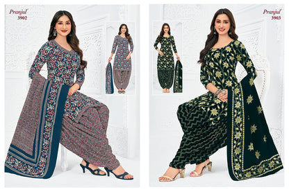 Priyanshi Vol 39 Pranjul Readymade Cotton Patiyala Suits Wholesaler India
