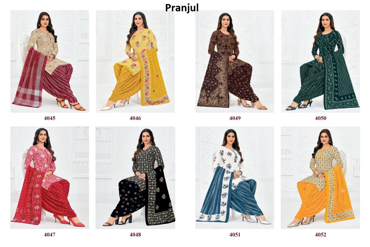 Priyanshi Vol 40 Pranjul Cotton Dress Material Exporter Gujarat