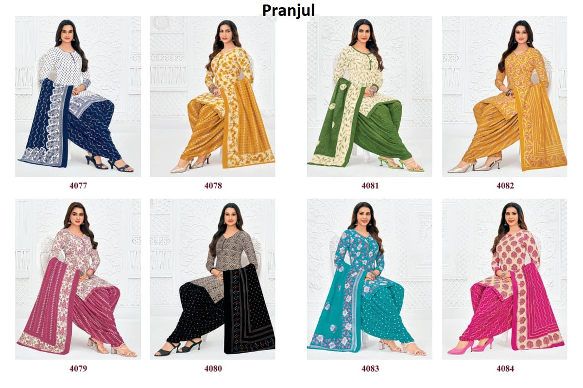 Priyanshi Vol 40 Pranjul Cotton Dress Material Exporter Gujarat