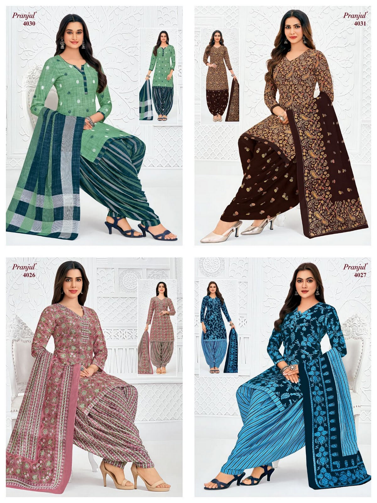Priyanshi Vol 40 Pranjul Cotton Dress Material Exporter Gujarat