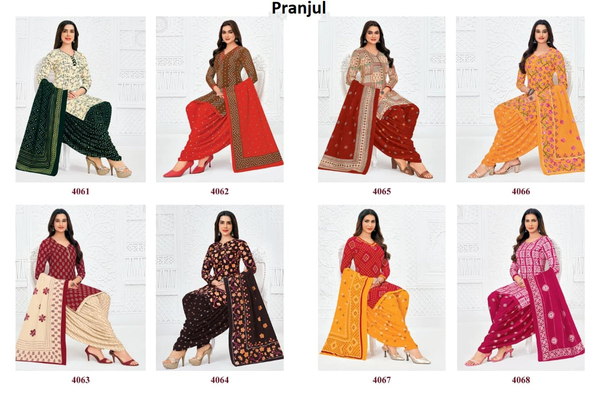 Priyanshi Vol 40 Pranjul Cotton Dress Material Exporter Gujarat