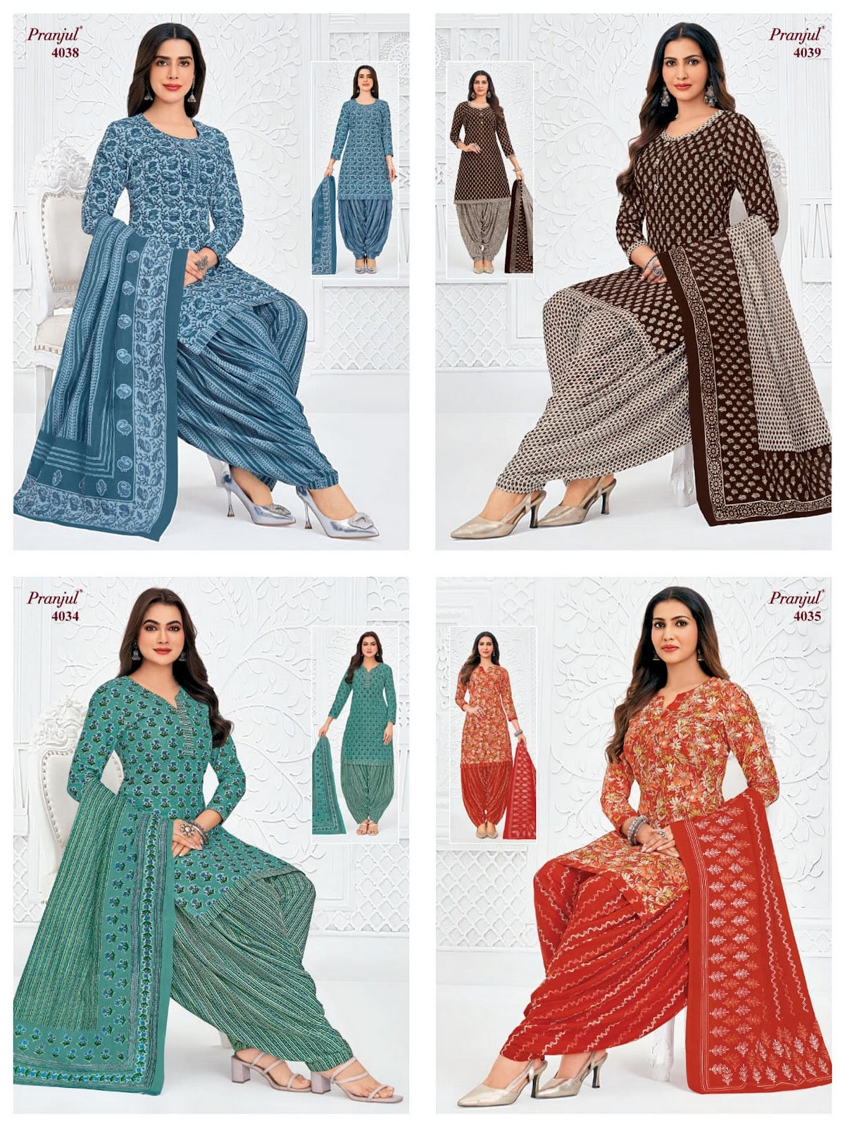 Priyanshi Vol 40 Pranjul Cotton Dress Material Exporter Gujarat