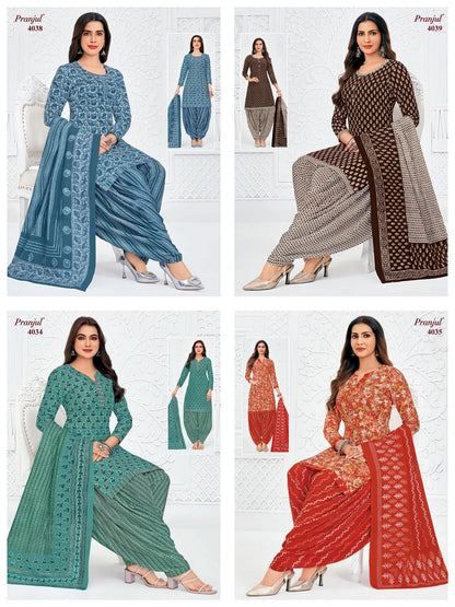 Priyanshi Vol 40 Pranjul Cotton Dress Material Exporter Gujarat