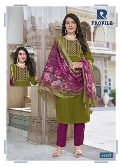 Profile Raashi Two Tone Readymade Pant Style Suits Wholesaler Ahmedabad