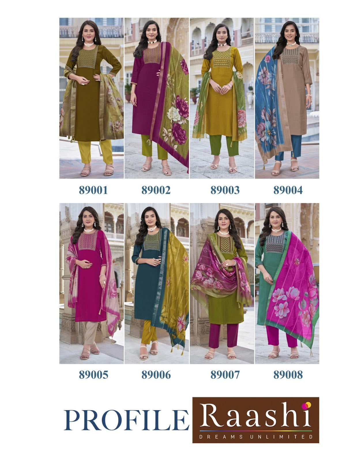 Profile Raashi Two Tone Readymade Pant Style Suits Wholesaler Ahmedabad