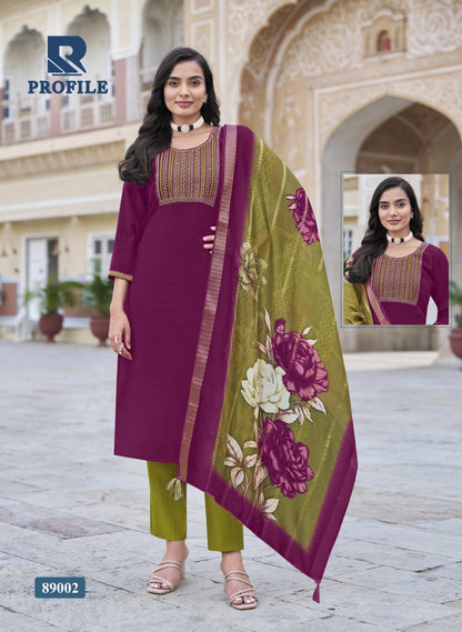 Profile Raashi Two Tone Readymade Pant Style Suits Wholesaler Ahmedabad