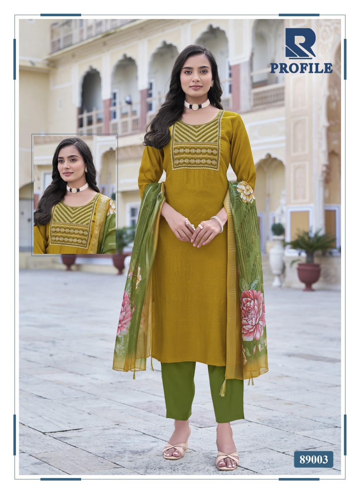 Profile Raashi Two Tone Readymade Pant Style Suits Wholesaler Ahmedabad