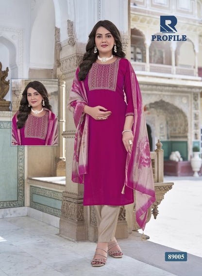 Profile Raashi Two Tone Readymade Pant Style Suits Wholesaler Ahmedabad