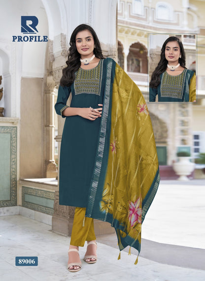 Profile Raashi Two Tone Readymade Pant Style Suits Wholesaler Ahmedabad