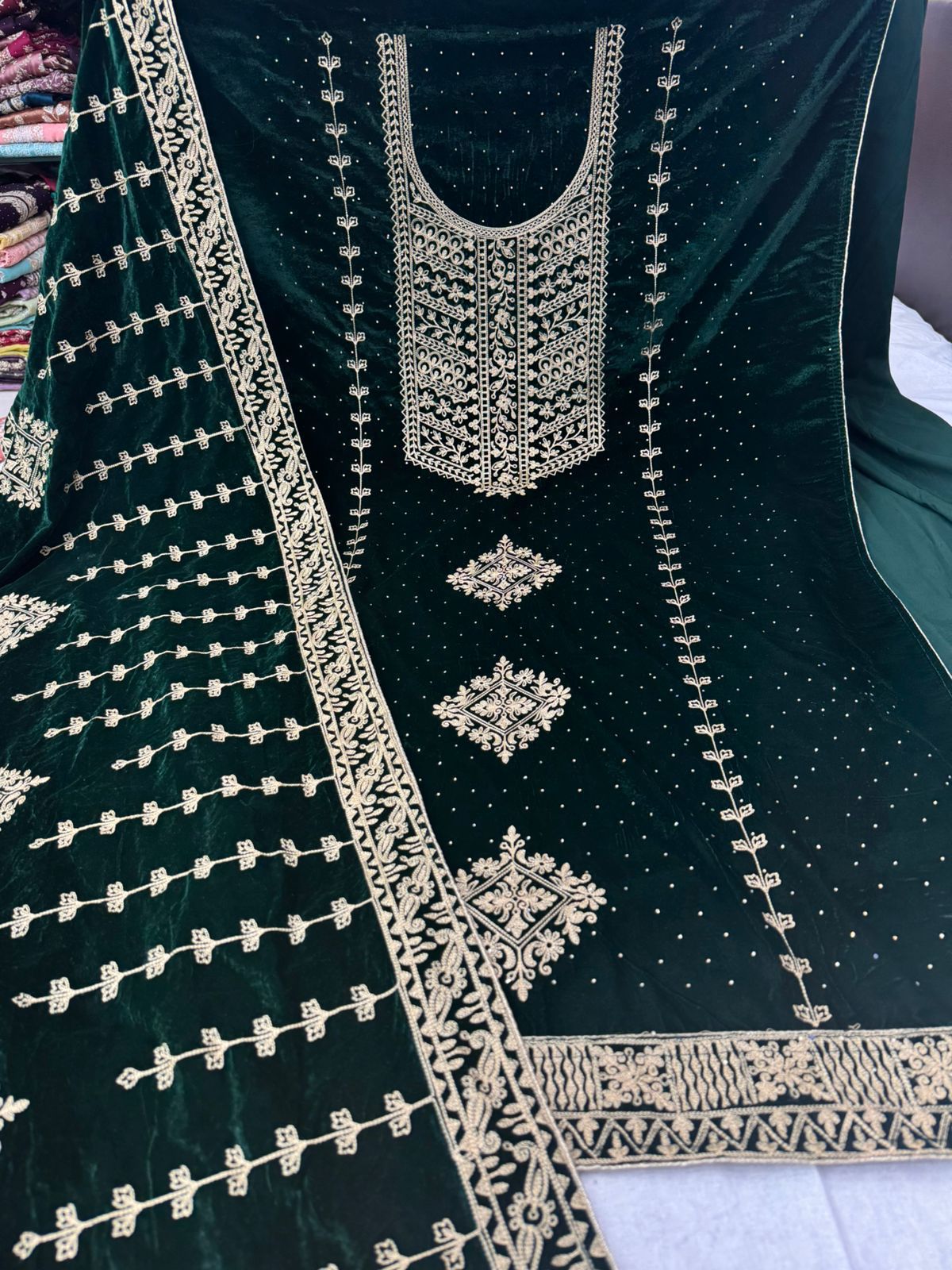 Protien Nayandeep Velvet Suits Exporter India
