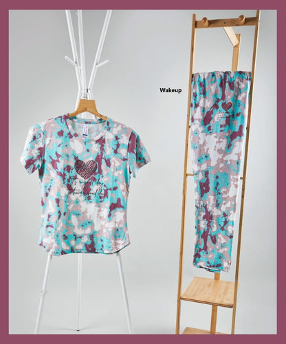 Ps 122 Wakeup Tie Dye Pyjama Night Suits Wholesale Price