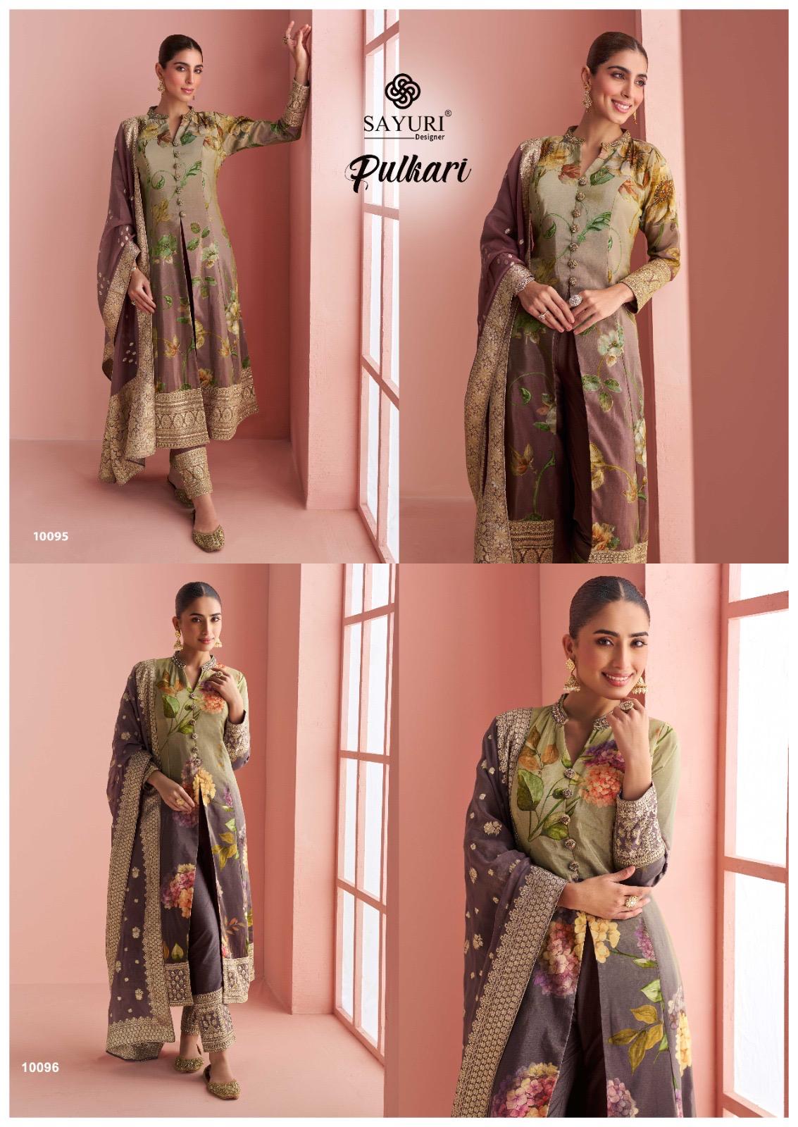 Pulkari Sayuri Premium Silk Readymade Pant Style Suits Wholesale Price
