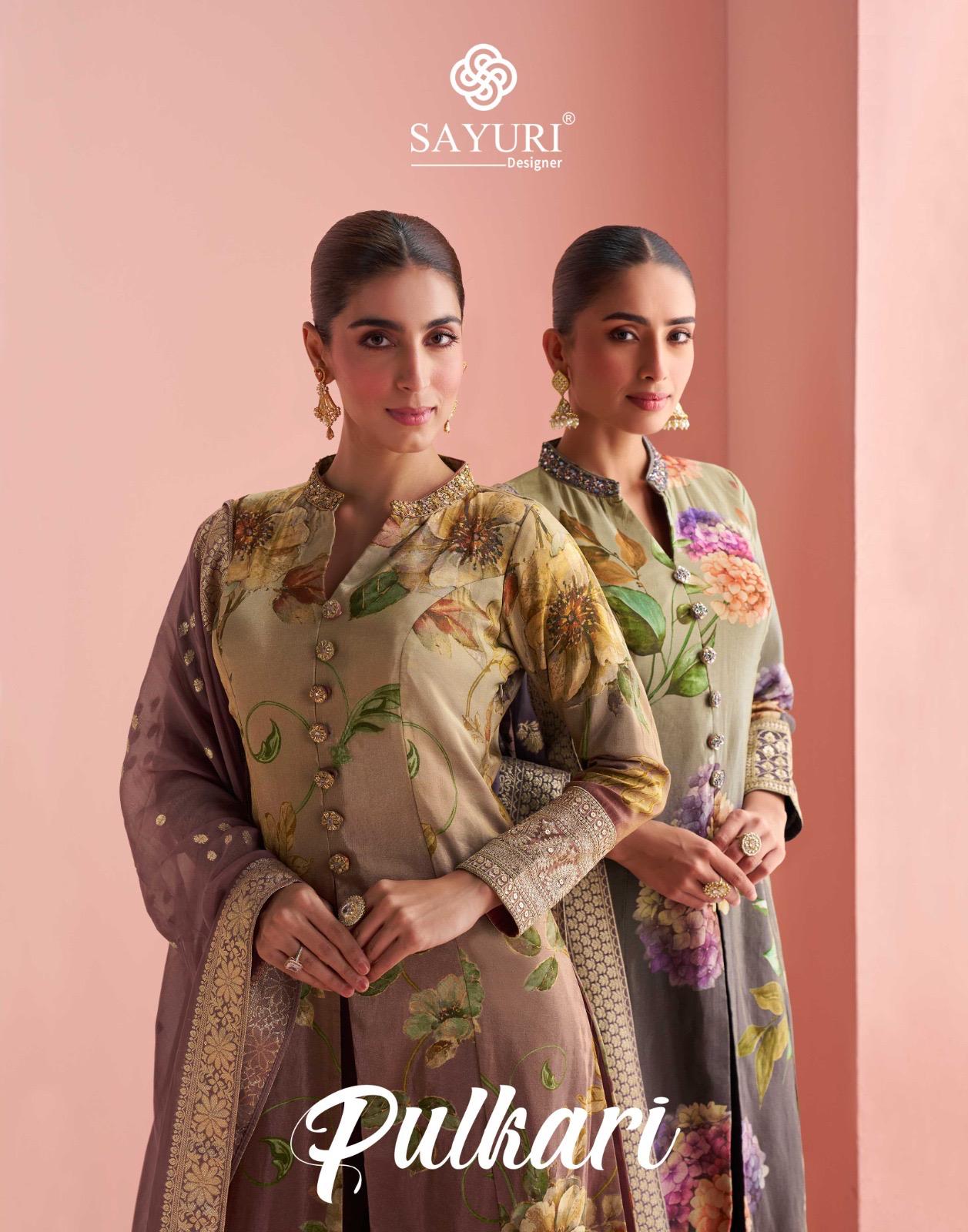 Pulkari Sayuri Premium Silk Readymade Pant Style Suits Wholesale Price