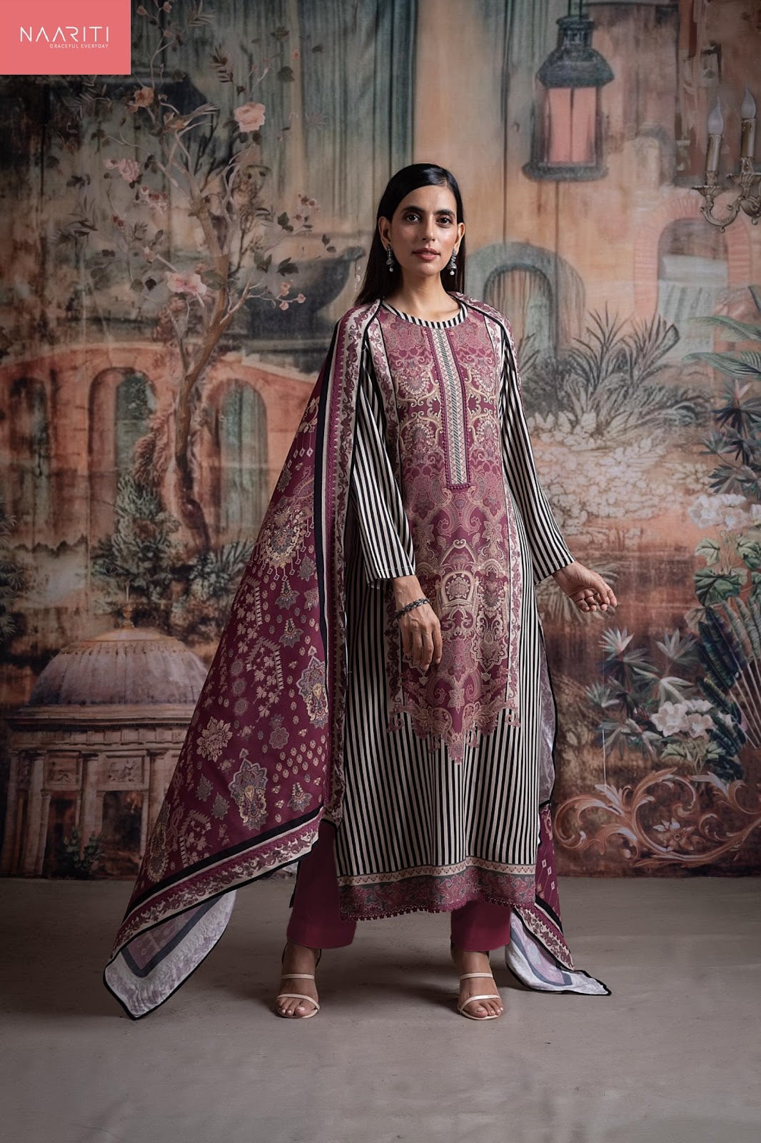 Pulki Naariti Lawn Cotton Pant Style Suits Wholesale Price