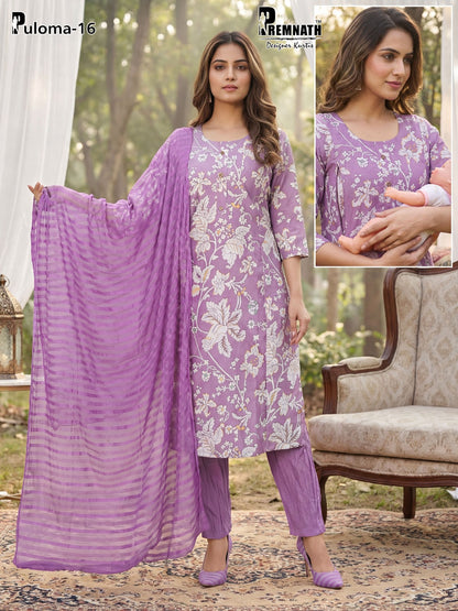 Puloma Prmnt Vatican Feeding Readymade Suit Exporter Ahmedabad