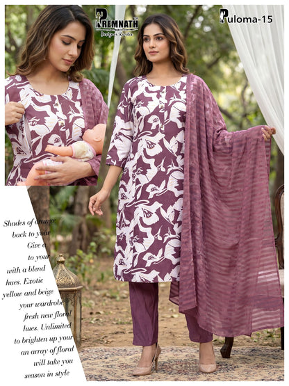 Puloma Prmnt Vatican Feeding Readymade Suit Exporter Ahmedabad