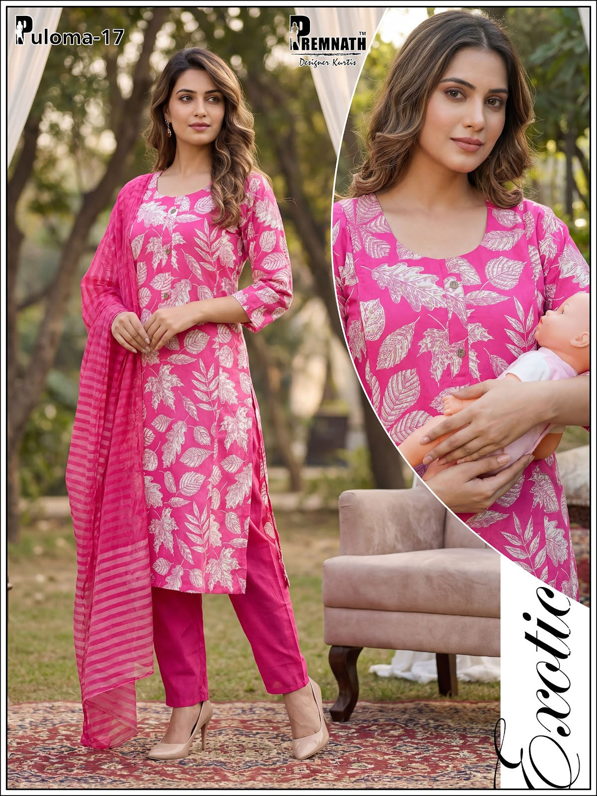 Puloma Prmnt Vatican Feeding Readymade Suit Exporter Ahmedabad