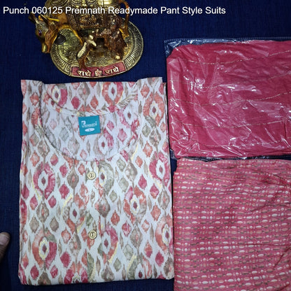 Punch 060125 Premnath Rayon Readymade Pant Style Suits Manufacturer