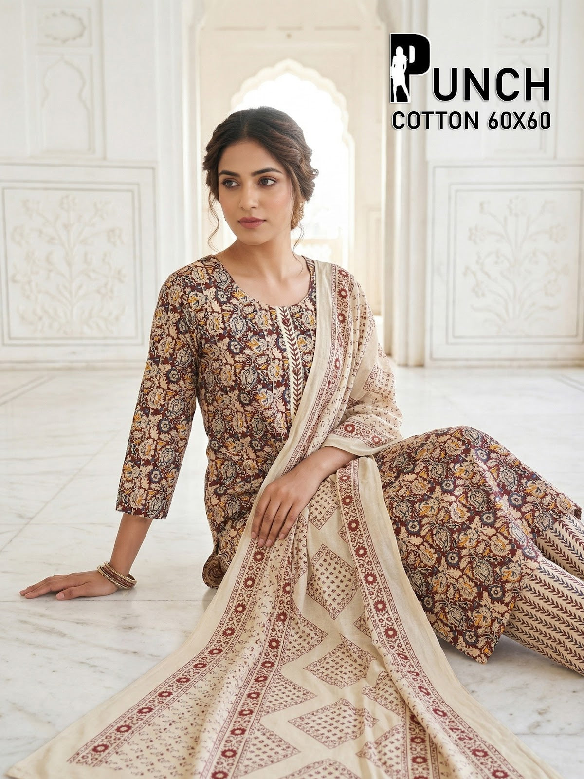 Punch 1604 Premnath Cambric Readymade Cotton Pant Suits Wholesale Price
