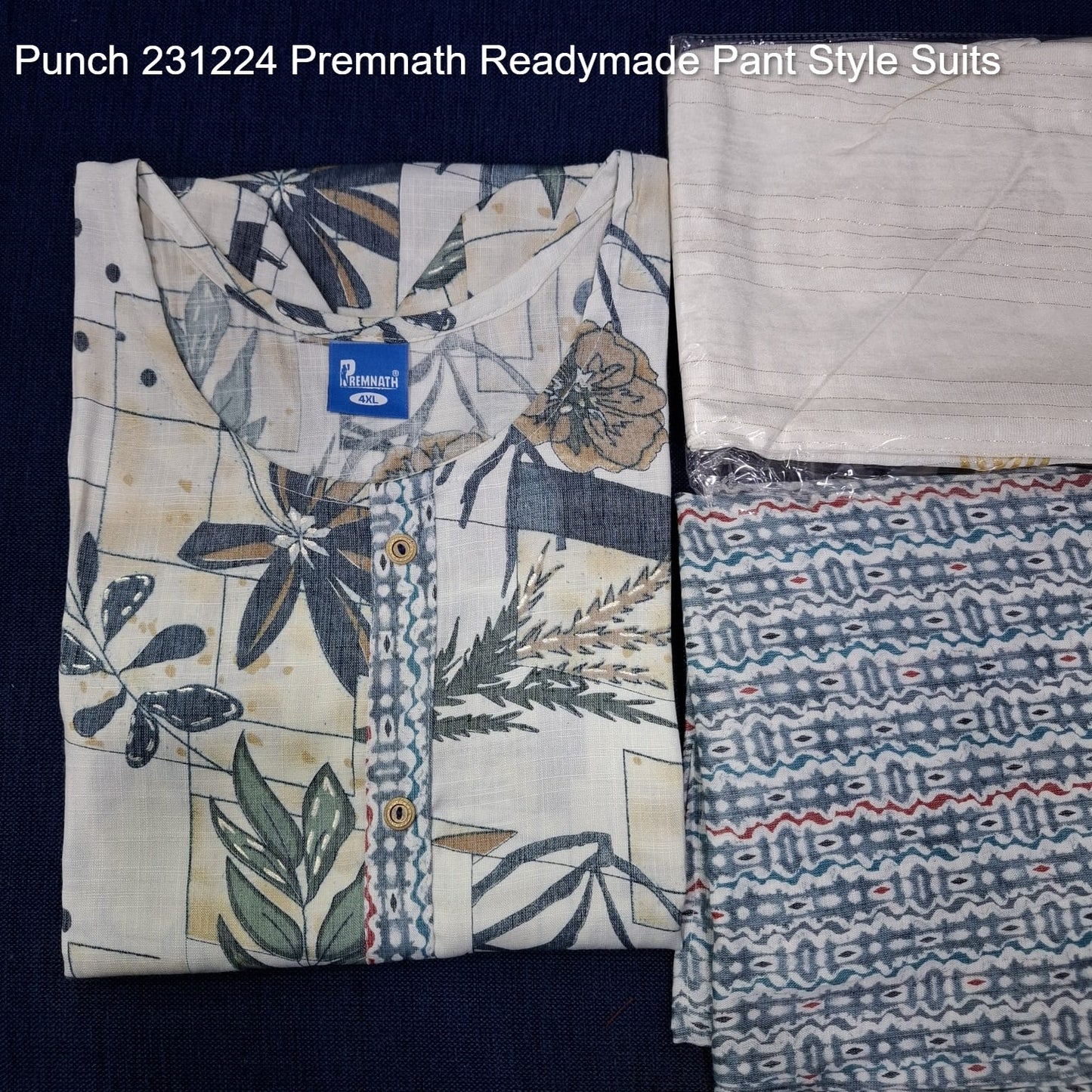 Punch 231224 Premnath Rayon Capsule Readymade Pant Style Suits Supplier Gujarat