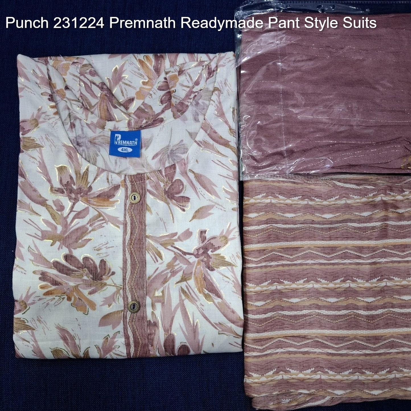 Punch 231224 Premnath Rayon Capsule Readymade Pant Style Suits Supplier Gujarat